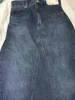 デニムロングスカート　丈短め　ユニクロ