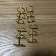 ゴールドリングバインダー リング4個セット