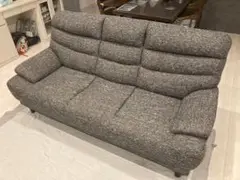グレー系 3人掛けソファ カバー付き