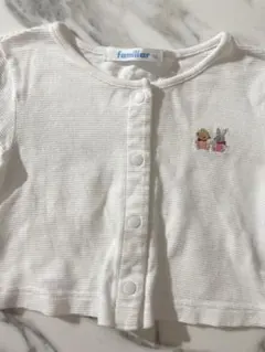 ファミリア　カーディガン　ボレロ　白　ホワイト　60 65 70 習い事