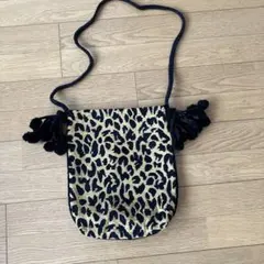 お値下げミステックセレクトヒョウ柄ショルダーバッグボンボン付きのサムネイル