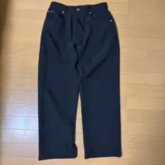 Calvin Klein Jeans 黒 スラックス ワイドストレート