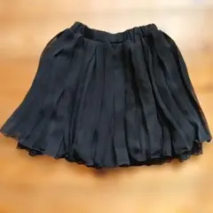 黒 フレアスカート レース付き
