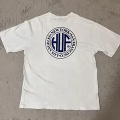 HUF ホワイト Tシャツ Lサイズ プリント剥がれあり