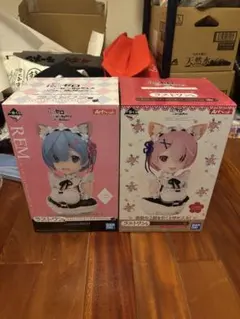 Re:ゼロ レム ラム 2体セット キューポッシュ ※おまけ付き - メルカリ