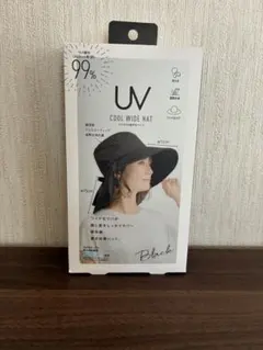 コジット ワイドUV涼やかハット BK ブラックUV COOL WIDE HATのサムネイル