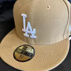 New Era 59FIFTY LAドジャース ベージュキャップ 7 3/8