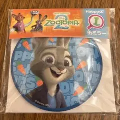 ズートピア 2 ハッピーくじ　ジュディ・ホップス 缶ミラー