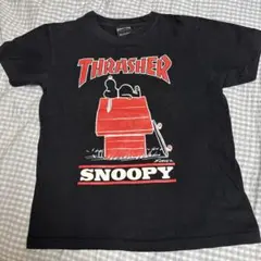 THRASHER SNOOPY コラボ Tシャツ ブラックのサムネイル