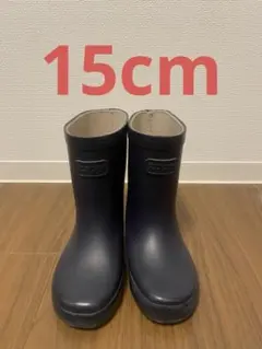 美品♡ZOOMレインブーツ15cm ネイビーのサムネイル