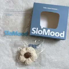 SloMood まんまニット　フラワー　リネン
