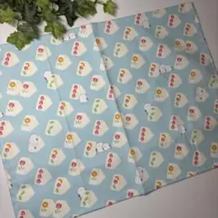 ランチョンマット★給食ナフキン★フルーツサンドシマエナガブルー⑤