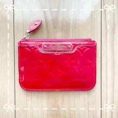 Louis Vuitton 赤 エナメル キーケース レッド 小銭入れ - メルカリ