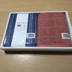 上田紬✕今治 フェイスタオル2枚セット【未使用新品】