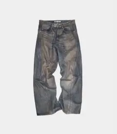 NVRFRGT 3D TWISTED WIDE LEG JEANS 1