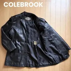 Colebrook レザー ライダースジャケット L　本革　古着 COLEBROOK レザージャケット サイズXL相当 #レザージャケット #革