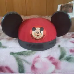 【激レア】【入手困難！】【新品同様】ミッキー耳付き帽子とプレート