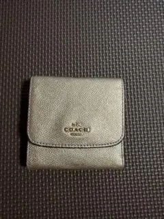 COACH コーチ 三つ折り財布 ゴールド