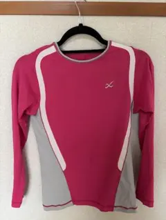 CWXウィメンズ Mサイズ スポーツシャツ ピンク/グレー