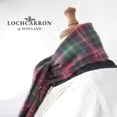 美品　LOCHCARRON/ロキャロン★　ウール　タータンチェック　ミニマフラー