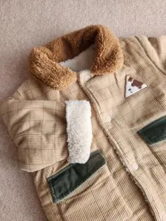 moimoln リバーシブル ボアコート 100 90 くま