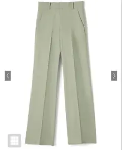 【Mサイズ】GRL センタープレスストレートパンツ　gm287 グリーン