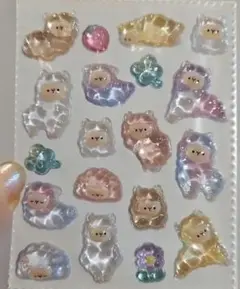 虹色アルパカ♡ボンボンドロップシール