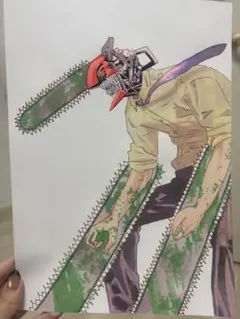 手描きイラスト チェンソーマン
