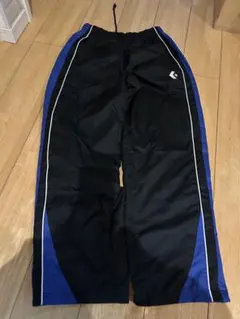 CONVERSE ウォームアップパンツ ブラック/ブルー
