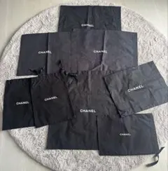 CHANEL ブラック 商品保存袋￼8枚セット