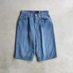 90s Levi's シルバータブ ブラックデニムショーツ バギー ルーズ