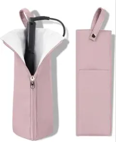 컬링 아이언 케이스, 편리한 여행 용품, 포켓이 달린 내열 컬링 아이언 보관 코드