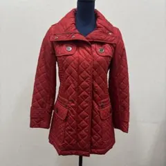 バーバリーロンドン キルティングジャケット ノバチェック 2way レッド