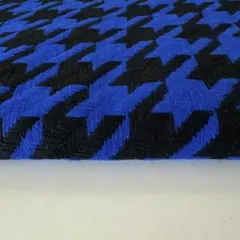 ウール生地千鳥格子