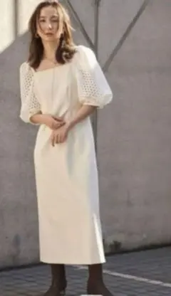 ワンピース Her lip to Lace Motif Twill Long Dress 2025年最新】lace motif twill long dressの人気アイテム - メルカリ