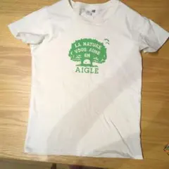 AIGLE 半袖Tシャツ ホワイト Mサイズのサムネイル