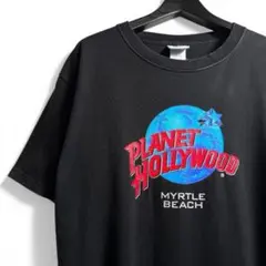 90s PLANET HOLLYWOOD ロゴTシャツ L K09