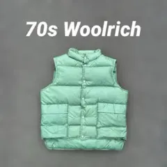 GOOSE DOWN 70s Woolrich down vest green