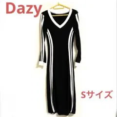 Dazy✨Vネック　ニット　ロングワンピース Sサイズ