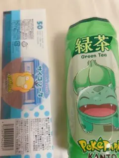 サイコソーダ 緑茶　ペットボトルラベル　ポケパーク　カントーのサムネイル