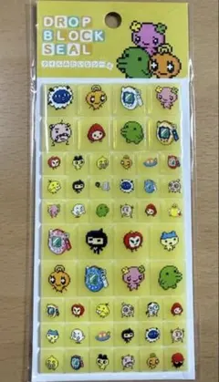 本日発送◯DROP BLOCK SEAL タイルみたいなシール たまごっち