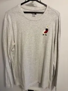 THE NORTH FACE ガチョウ ロンT グレー L