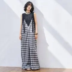 期間限定SALE★予約限定完売★CHIGNON★チェックVネックサロペット