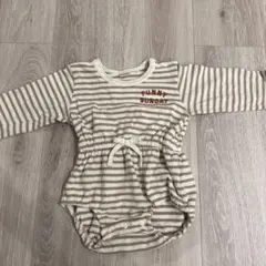 バースデイ　テータテート　ロンパース　ボーダー　ストライプ　80