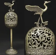 銅 細工 鶴炉 薫香炉 香道具 装飾品 工芸品 置物 2025年最新】銅 鶴 置物の人気アイテム - メルカリ