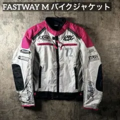 FASTWAY バイクジャケット M相当　メッシュ 白ピンク　ブリヂストンのサムネイル