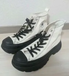 に*い様 コンバース トレックウェーブ　厚底ハイカットスニーカー26センチ