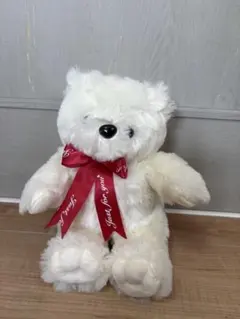 くま　ぬいぐるみ　白