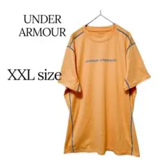 UNDERARMOUR半袖TシャツXXLオレンジ速乾スポーツメンズ