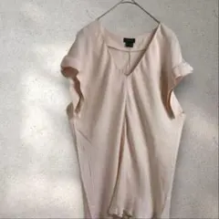 Theory シルク100 Ｖネック　とろみ プルオーバーブラウス